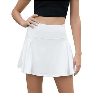 We1Fit Pleated Tennis Skirt for Women Pockets High Waist Golf Skirts Skorts XXL